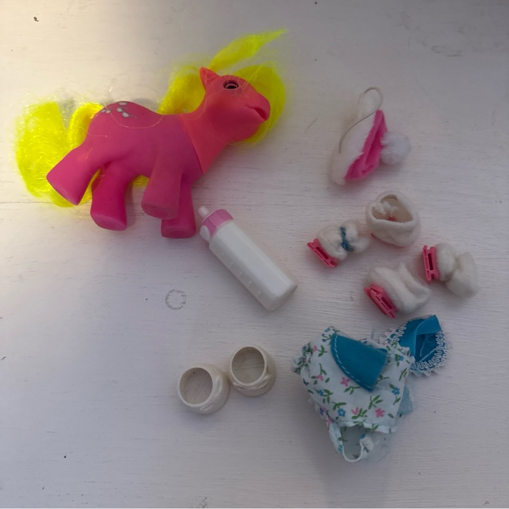 My Little Pony G1 Baby Shady Beddy Bye Eye 1986 Plus Accessories Skates Outfit